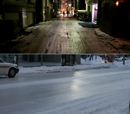 つるつる道路