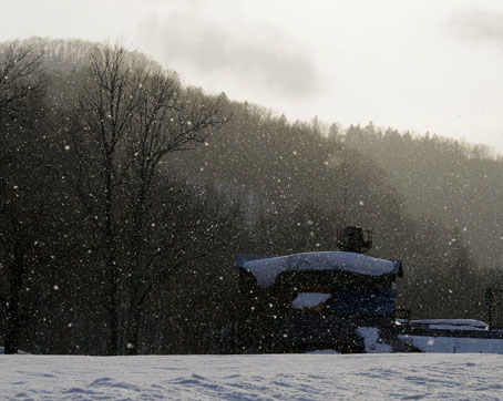 天気雪の風景